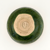 Combed Oribe Green Chawan – Crackle & Persimmon Glaze