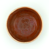 Combed Oribe Green Chawan – Crackle & Persimmon Glaze