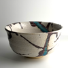 Shigaraki Chawan – Iron Branch & Turquoise Matcha Bowl