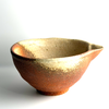 Shigaraki Katakuchi – Hi-iro Fire Color Spouted Matcha Bowl
