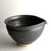 Shigaraki Katakuchi – Matte Black Spouted Matcha Bowl