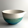 Shigaraki Katakuchi – Turquoise Tide Spouted Matcha Bowl